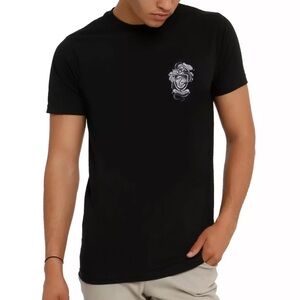 Warner Bros Black Harry Potter Slytherin Club Short Sleeve Shirt